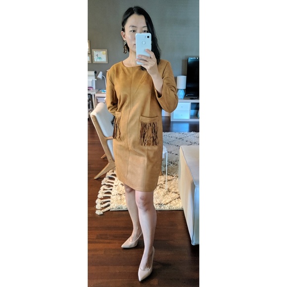 Fringe Suede Dress - Picture 2 of 3